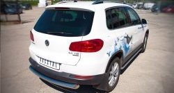 16 999 р. Одинарная защита заднего бампера из трубы диаметром 76 мм (Sport & Style) SLITKOFF Volkswagen Tiguan NF рестайлинг (2011-2017)  с доставкой в г. Вологда. Увеличить фотографию 2