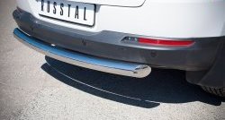 16 999 р. Одинарная защита заднего бампера из трубы диаметром 76 мм (Sport & Style) SLITKOFF Volkswagen Tiguan NF рестайлинг (2011-2017)  с доставкой в г. Вологда. Увеличить фотографию 3