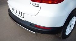 11 599 р. Защита заднего бампера (Ø75x42 мм, нержавейка) Russtal Volkswagen Tiguan NF рестайлинг (2011-2017)  с доставкой в г. Вологда. Увеличить фотографию 4