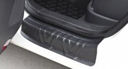 2 669 р. Накладки порожков салона RA Volkswagen Tiguan NF рестайлинг (2011-2017) (Комплект (передние+задние))  с доставкой в г. Вологда. Увеличить фотографию 4