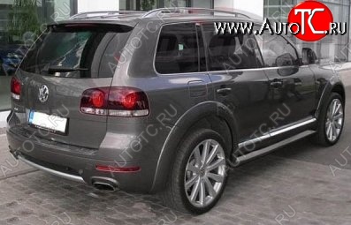 9 649 р. Накладки на колёсные арки CT v2 Volkswagen Touareg GP рестайлинг (2006-2010) (Неокрашенные)  с доставкой в г. Вологда