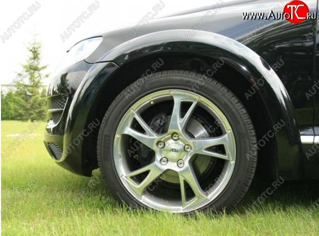 9 649 р. Накладки на колёсные арки CT Volkswagen Touareg GP рестайлинг (2006-2010) (Неокрашенные)  с доставкой в г. Вологда