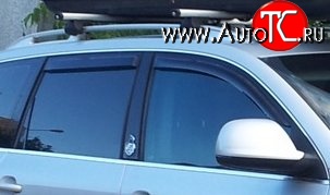 999 р. Комплект дефлекторов окон (ветровиков) 4 шт. Russtal Volkswagen Touareg 1 GP рестайлинг (2006-2010)  с доставкой в г. Вологда