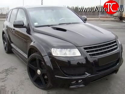 37 849 р. Пластиковый капот Techart Magnum Style 7L Volkswagen Touareg 1 GP рестайлинг (2006-2010) (Неокрашенный)  с доставкой в г. Вологда