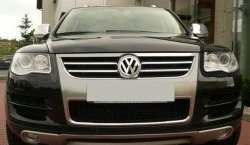 8 399 р. Накладка на передний бампер King Kong Volkswagen Touareg 1 GP дорестайлинг (2002-2007) (Неокрашенная)  с доставкой в г. Вологда. Увеличить фотографию 5
