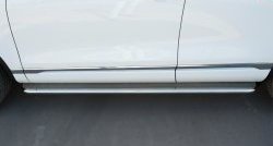 14 749 р. Широкая защита порогов Russtal Volkswagen Touareg 2 NF рестайлинг (2014-2018) (Поверхность листа (вариант 1))  с доставкой в г. Вологда. Увеличить фотографию 7
