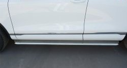 14 749 р. Широкая защита порогов Russtal Volkswagen Touareg 2 NF рестайлинг (2014-2018) (Поверхность листа (вариант 1))  с доставкой в г. Вологда. Увеличить фотографию 10
