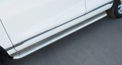 19 649 р. Широкая защита порогов Russtal Volkswagen Touareg 2 NF рестайлинг (2014-2018) (Поверхность листа (вариант 1))  с доставкой в г. Вологда. Увеличить фотографию 5