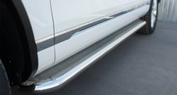 19 649 р. Широкая защита порогов Russtal Volkswagen Touareg 2 NF рестайлинг (2014-2018) (Поверхность листа (вариант 1))  с доставкой в г. Вологда. Увеличить фотографию 10
