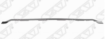 Молдинг переднего бампера SAT (Хром) Volkswagen Touareg 2 NF рестайлинг (2014-2018) (Цвет: хром)