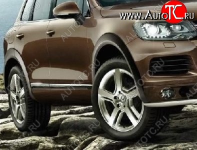 21 849 р. Накладки на колёсные арки CT v3 Volkswagen Touareg 2 NF дорестайлинг (2010-2014) (Неокрашенные)  с доставкой в г. Вологда