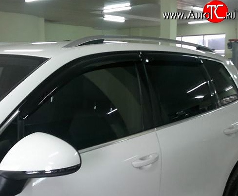 3 199 р. Дефлекторы окон (ветровики) Novline 4 шт Volkswagen Touareg 2 NF дорестайлинг (2010-2014)  с доставкой в г. Вологда