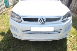 5 649 р. Решетка радиатора ABT STYLE Volkswagen Touareg 2 NF дорестайлинг (2010-2014) (Неокрашенная)  с доставкой в г. Вологда. Увеличить фотографию 2