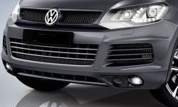 6 749 р. Решётка радиатора Sport Volkswagen Touareg 2 NF дорестайлинг (2010-2014) (Неокрашенная)  с доставкой в г. Вологда. Увеличить фотографию 3
