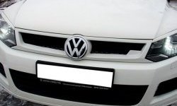 6 749 р. Решётка радиатора Sport Volkswagen Touareg 2 NF дорестайлинг (2010-2014) (Неокрашенная)  с доставкой в г. Вологда. Увеличить фотографию 5