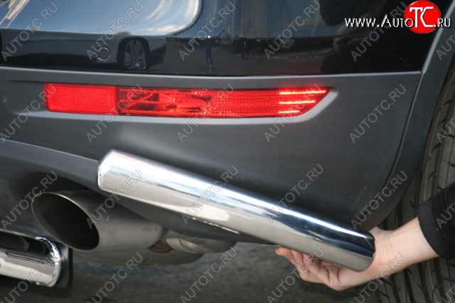 10 259 р. Защита заднего бампера уголки d 60 (компл 2шт.) Souz_96 Volkswagen Touareg 2 NF дорестайлинг (2010-2014)  с доставкой в г. Вологда