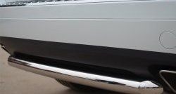 15 249 р. Одинарная защита заднего бампера из трубы диаметром 63 мм SLITKOFF Volkswagen Touareg 2 NF дорестайлинг (2010-2014)  с доставкой в г. Вологда. Увеличить фотографию 3