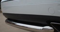 15 549 р. Одинарная защита заднего бампера из трубы диаметром 76 мм SLITKOFF Volkswagen Touareg 2 NF дорестайлинг (2010-2014)  с доставкой в г. Вологда. Увеличить фотографию 3