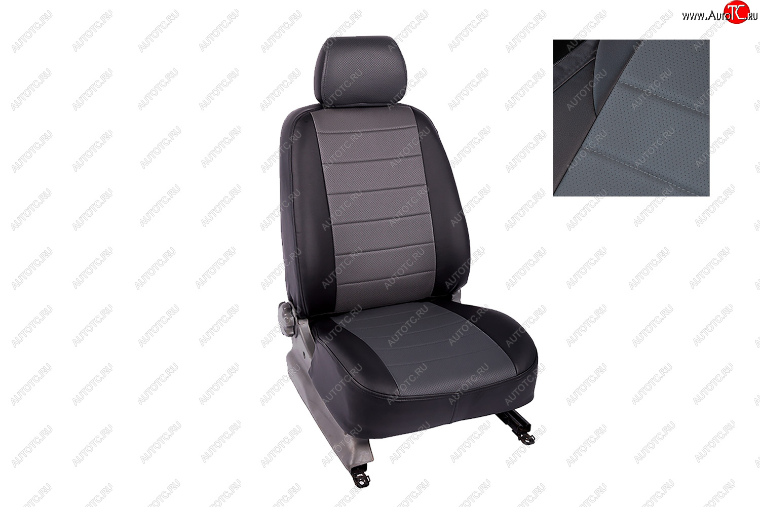 5 999 р. Чехлы для сидений Seintex (экокожа, 7 подголовников, airbag) Volkswagen Touran 1T дорестайлинг минивэн (2003-2006)  с доставкой в г. Вологда