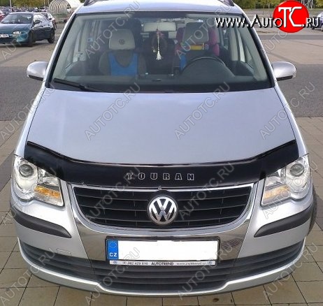 999 р. Дефлектор капота (рестайлинг) Russtal Volkswagen Touran 1T дорестайлинг минивэн (2003-2006)  с доставкой в г. Вологда