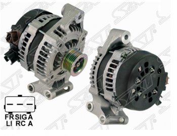 Генератор SAT (14V/120A) Ford Focus 2 хэтчбэк 3 дв. дорестайлинг (2004-2007)
