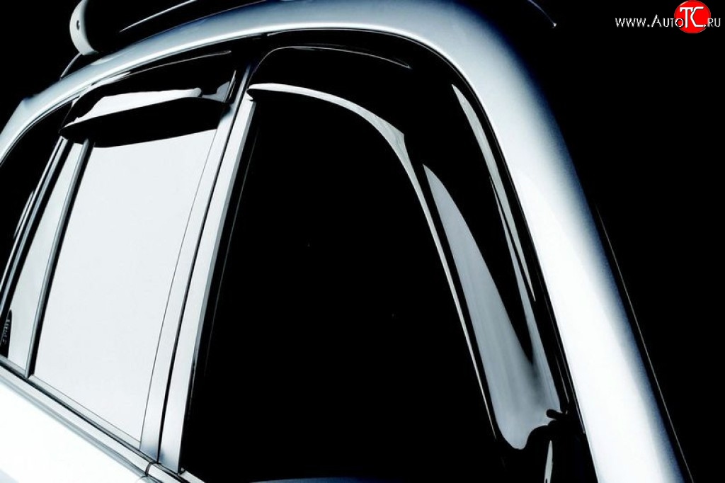 404 р. Дефлекторы окон (ветровики) Novline 4 шт Volvo S40 MS седан рестайлинг (2007-2012)  с доставкой в г. Вологда