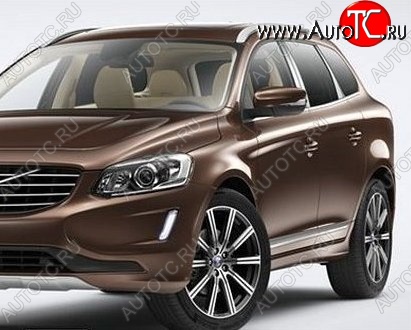 26 999 р. Накладки на стойки дверей СТ Volvo XC60 (2017-2022) (Неокрашенные)  с доставкой в г. Вологда