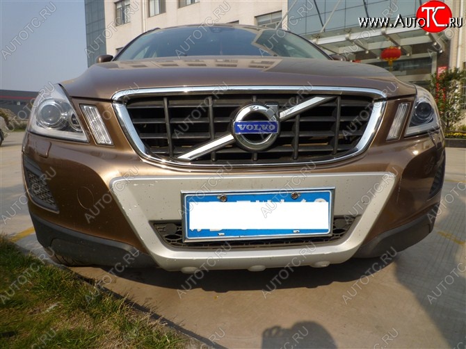 4 549 р. Накладка на передний бампер Original Design Volvo XC60  дорестайлинг (2008-2013) (Неокрашенная)  с доставкой в г. Вологда