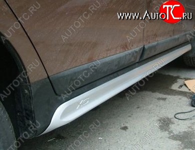 32 399 р. Пороги накладки CT Volvo XC60  дорестайлинг (2008-2013) (Неокрашенные)  с доставкой в г. Вологда