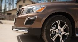 16 499 р. Одинарная защита переднего бампера диаметром 63 мм SLITKOFF Volvo XC60  дорестайлинг (2008-2013)  с доставкой в г. Вологда. Увеличить фотографию 3