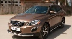 16 499 р. Одинарная защита переднего бампера диаметром 63 мм SLITKOFF Volvo XC60  дорестайлинг (2008-2013)  с доставкой в г. Вологда. Увеличить фотографию 4