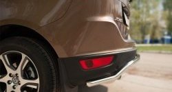 15 999 р. Защита заднего бампера (Ø63 мм волна, нержавейка) SLITKOFF Volvo XC60  дорестайлинг (2008-2013)  с доставкой в г. Вологда. Увеличить фотографию 3