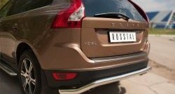 15 999 р. Защита заднего бампера (Ø63 мм волна, нержавейка) SLITKOFF Volvo XC60  дорестайлинг (2008-2013)  с доставкой в г. Вологда. Увеличить фотографию 6