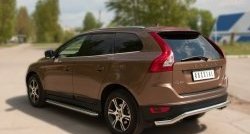 15 999 р. Защита заднего бампера (Ø63 мм волна, нержавейка) SLITKOFF Volvo XC60  дорестайлинг (2008-2013)  с доставкой в г. Вологда. Увеличить фотографию 8